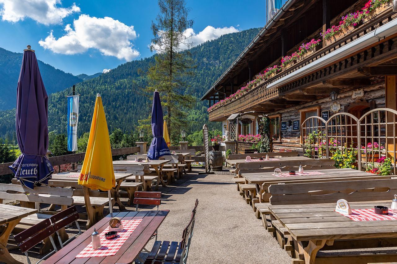 Groebl-Alm Haus Zur Schoenen Aussicht Graswang Exterior foto
