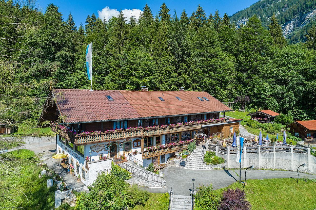 Groebl-Alm Haus Zur Schoenen Aussicht Graswang Exterior foto