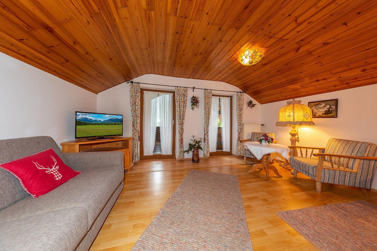 Groebl-Alm Haus Zur Schoenen Aussicht Graswang Exterior foto